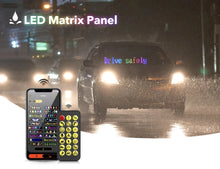 Load image into Gallery viewer, RGB Bluetooth Panel Lamp LED Matrix Pixel Lights Pattern Graffiti Scrolling Text Animation Display Car Shop Reminder Night Light