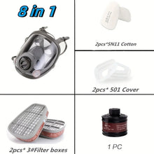 Load image into Gallery viewer, 6800 Full Face Safety Work Gas Masks Survival Nuclear and Chemical with 40mm Activated Carbon Filter & Anti-Fog Design