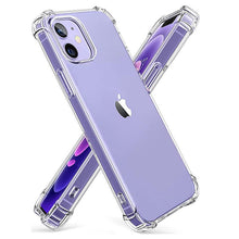 Load image into Gallery viewer, Thick Shockproof Silicone Phone Case For iPhone 14 13 12 11 Pro Max Mini X XS XR 8 7 6 Plus Lens Protection Case Back Cover Super Clear Transparent Hard Back Strong Durable Frame Cases for iPhone