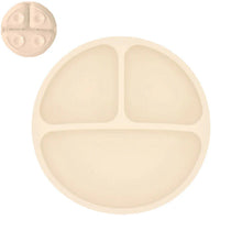 Load image into Gallery viewer, Silicone Baby Sucker Plate & Rice Spoon Set Cute Cartoon Tableware