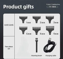 Load image into Gallery viewer, Electric Hairdresser Shaving Head Pusher Electric Pusher Clipper Hair Precision USBCharging Hair Trimmer for Men Home Appliances