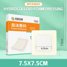 Load image into Gallery viewer, 5PC Portable Hydrocolloid Adhesive Dressing Wound Dressing Self Adhesive Breathable Ultra Thin Waterproof Bedsore Heal Pad Patch