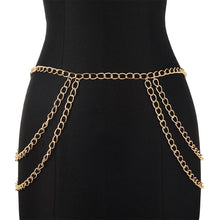 Load image into Gallery viewer, Multilayer Metal Women's Waist Chain Belt Fashion Sexy Body Jewelry Female Trendy Clothing Accessories