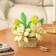 Load image into Gallery viewer, DIY MOC Potted Rose Sunflower Plants Succulents Bonsai Tree Gardens Romantic Building Blocks Model Bricks Kids Sets Kits Toys