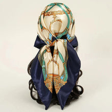 Load image into Gallery viewer, Satin Square Scarf β Elegant 2025 Print Hijab, Shawl & Hair Wrap