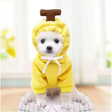Load image into Gallery viewer, Cute Dog Hoodie with Hat - Funny Pet Fruit Costume for Halloween & Daily Wear