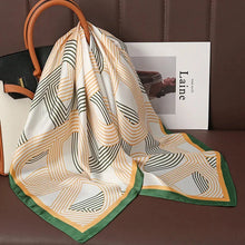 Load image into Gallery viewer, Luxury Satin Silk Square Scarf – Shawl, Hijab & Fashion Wrap 2023