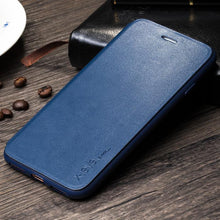 Load image into Gallery viewer, Ultra Thin Slim Case For iPhone 13 12 Case 6S 7 8 Plus X XR XS Max Flip Leather Cover For iPhone 12 11 Pro Max Case Leather Extra Slim Phone Case With Stand Function