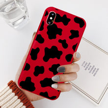 Load image into Gallery viewer, Slim Fit Lightweight Black White Print Silicone Case For iPhone 11 Pro 7 8 Plus X XR XS Max iphone 11 Cell Phone Case Cover White Black Pattern Print Silicone Unisex Case