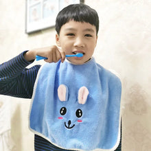 Load image into Gallery viewer, Baby Bibs for Children Washing Face Towel Soft Salive Towel Boys Girls Learning Brushing Teeth Towel for 3-8 Years Kids