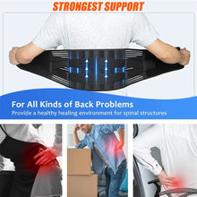 Load image into Gallery viewer, Back Brace Immediate Relief from Back Pain,Sciatica - Breathable Mesh Design with Lumbar Pad- Adjustable Support Straps for Work
