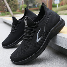 Load image into Gallery viewer, Men's Fashionable Solid Woven Knitted Running Shoes - Lightweight, Breathable, Non-Slip - Perfect Sports Shoes for Out - Lightweight, Breathable, Anti-Slip