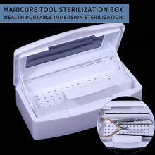 Load image into Gallery viewer, Manicure Sterilization Box for Nail Prosthetic Sterilizer Tools Disinfection Tray Instruments Storage Nails Material Sterilizing