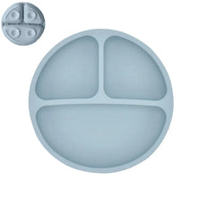 Load image into Gallery viewer, Silicone Baby Sucker Plate & Rice Spoon Set Cute Cartoon Tableware