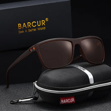 Load image into Gallery viewer, BARCUR Classic Fashionable Men’s Polarized Sports Sunglasses – Durable Lightweight Rectangular Frame UV400 TAC Lenses Comfortable Fit Outdoor Eyewear for Hot Summer Days All Ages and Activities