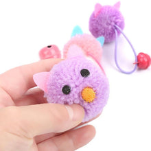 Load image into Gallery viewer, 4pcs/lot Plush Mouse Cat Toy Cute Bell Mice Funny Cat Toys Cute Plush Teeth Cleaning Balls Chewing Soft Molar Toy Faux Pet Toy Colorful Plush Mouse Head with Bell Rope Cat Toy Interactive Cat Toy