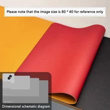 Load image into Gallery viewer, Large PU Leather Office Desk Mat – Waterproof Dual-Tone Mouse Pad & Keyboard Desk Protector for Home or Office