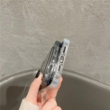 Load image into Gallery viewer, Transparent Card Slot Holder Case for iPhone 13 11 12 14 Pro Max Mini Clear Shockproof Soft Wallet Cover Clear Phone Case with Card Holder Slim Protective Soft Shock Absorbing Case with Card Holder