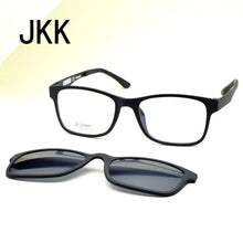 Load image into Gallery viewer, Glasses Frame For Women With Magnet Polarized Clip Sunglasses Ultem Glasses Full Rim Prescription Eyeglasses Uv400 Soft Temples