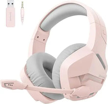 Load image into Gallery viewer, BINNUNE BW01 Wireless Gaming Headset with Mic for PC PS4 PS5 2.4G Bluetooth USB Gamer Headphones with Mic for Laptop Computer