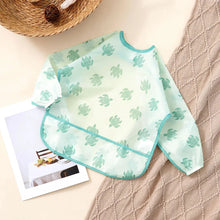 Load image into Gallery viewer, Waterproof Long Sleeve Baby Bib | Washable Feeding Bib with Full Coverage & Easy Clean Design