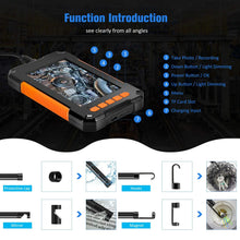 Load image into Gallery viewer, Industrial Endoscope Camera 1080P 4.3 Inch IPS Single Dual Lens Pipe Car Inspection Borescope IP68 Waterproof With LED