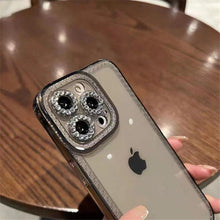 Load image into Gallery viewer, Luxury Crystal Diamond Bumper Clear Case for iPhone 13 12 11 Pro Max X XR XS 8Plus Soft Transparent Shiny Design Shockproof Bumper Soft Case Slim Cute Transparent Silicone Cover
