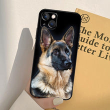 Load image into Gallery viewer, Cartoon German Shepherd Phone Case MAsk Dog Case For iPhone 13 12 Mini 11 14 Pro Max 6S 8 7 Plus SE 2022 2020 X XS Max XR Back Cover Poodle Dog Phone Case Compatible with iphone