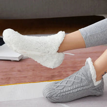 Load image into Gallery viewer, Thermal Mens Slipper Socks Winter Warm Short Cotton Thickened Home Sleeping Soft Non Slip Grip Fuzzy Floor Sock Fluffy Male