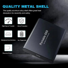 Load image into Gallery viewer, External Hard Drive SSD 4TB - USB 3.0 Solid Disk Fast Transfer Shockproof Large Backup Plug & Play Compatible with Mac/PC/Phones