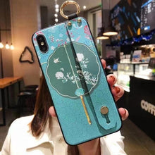 Load image into Gallery viewer, Cartoon Cute Cat Wrist Strap Soft Phone Case For Iphone 13 11 12 14 Pro Max X Xr Xs Max Se 2020 7 8 Plus 14plus Holder Cover Thanksgiving Cute Cats Silicone Case For Iphone