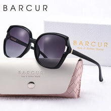 Load image into Gallery viewer, BARCUR Women’s Gradient Butterfly Frame Polarized Fashionable Sunglasses – Trendy Elegant Large PC Elliptical Design with UV400 Protection for Summer Travel Beach Shopping & Summer Style – White Gift Box Included