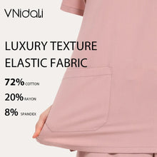 Load image into Gallery viewer, high quality elastic medical uniforms Paramedic Nurse Work healthcare workers Scrubs set beauty salons dental hospitals XS-XXL