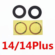 Load image into Gallery viewer, 10set Back Camera Glass Lens Rear Camera Glass Glue For iPhone 11 12 13 Pro Max 13 Mini 14 14P Replace Repair Spare Part Camera Lens Protector For iPhone