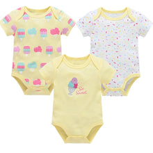 Load image into Gallery viewer, 3/6 PCS Baby Cotton Bodysuits Set Short Sleeve Summer Outfits for Newborn Boys & Girls 0β12 Months