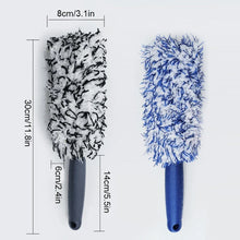 Load image into Gallery viewer, SEAMETAL Car Wheel Tire Rim Cleaning Brush Portable Plush Car Wheel Hub Brush Washing Tool Car Detailing Care Dust Removal Brush