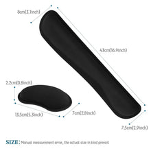 Load image into Gallery viewer, Memory Foam Wrist Rest Kit - Ergonomic Support for Keyboard & Mouse
