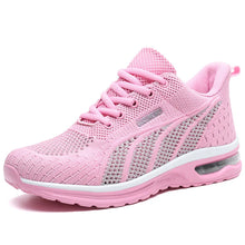 Load image into Gallery viewer, New Running Shoes Ladies Breathable Sneakers Summer Light Mesh Air Cushion Women's Sports Shoes Outdoor Lace Up Training Shoes
