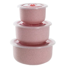 Load image into Gallery viewer, 3PCS Bento Food Storage Containers – Microwaveable Meal Prep Box