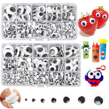 Load image into Gallery viewer, Self-Adhesive Googly Wiggle Eyes - 100/200/550pcs for DIY Crafts & Handmade Toys