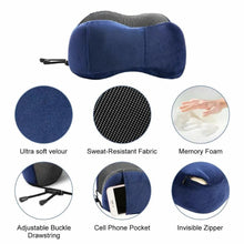 Load image into Gallery viewer, U Shaped Memory Foam Neck Pillows Soft Slow Rebound Space Travel Pillow Massage Neck Cervical Healthcare Bedding Drop Shipping
