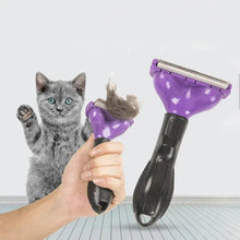 Load image into Gallery viewer, Cat & Dog Hair Removal Comb – Professional Grooming Brush for Shedding Control, Massage & Cleaning | Stainless Steel Deshedding Tool