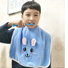 Load image into Gallery viewer, Baby Bibs for Children Washing Face Towel Soft Salive Towel Boys Girls Learning Brushing Teeth Towel for 3-8 Years Kids