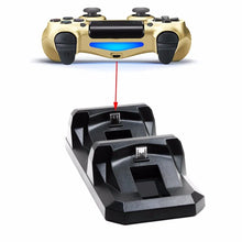 Load image into Gallery viewer, USB Dual Charger For PS4 Controller Accessories Charging Dock Stand Holder For Sony PlayStation 4 Wireless Gamepad Controle