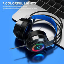 Load image into Gallery viewer, G58 G60 Gaming Headset 7.1 Stereo SVirtual Surround Bass Earphone Headphone with Mic LED Light for Computer PC Gamer Foldable