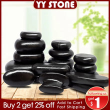 Load image into Gallery viewer, Hot Stone Massage Set Relieve Stress Back Pain Health Care Acupressure Lava Basalt Stones for Healthcare hot spa rock