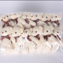 Load image into Gallery viewer, 12Pcs/Lot Soft Stuffed Bear Plush Toys Mini Teddy Bear Dolls Toy Small Gift Party Wedding Keychain Bag Pendant Teddy Key Chain