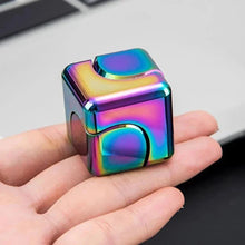 Load image into Gallery viewer, Metal Square Fidget Spinner Cube – Anti-Anxiety Decompression Toy for Stress Relief and Focus