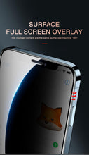Load image into Gallery viewer, 200D Anti Glare Tempered Glass For iPhone 13 12 11 14 Pro Max Mini Privacy Screen Protector iPhone 14 7 8 Plus XR X Screen Glass Anti Spy Tempered Glass Screen Protector Full Coverage