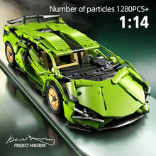 Load image into Gallery viewer, Technical Racing Sport Car 1280PCS Model Building Blocks City Mechanical Speed Vehicle Supercar Brick Puzzle Toys Kid Adult Gift